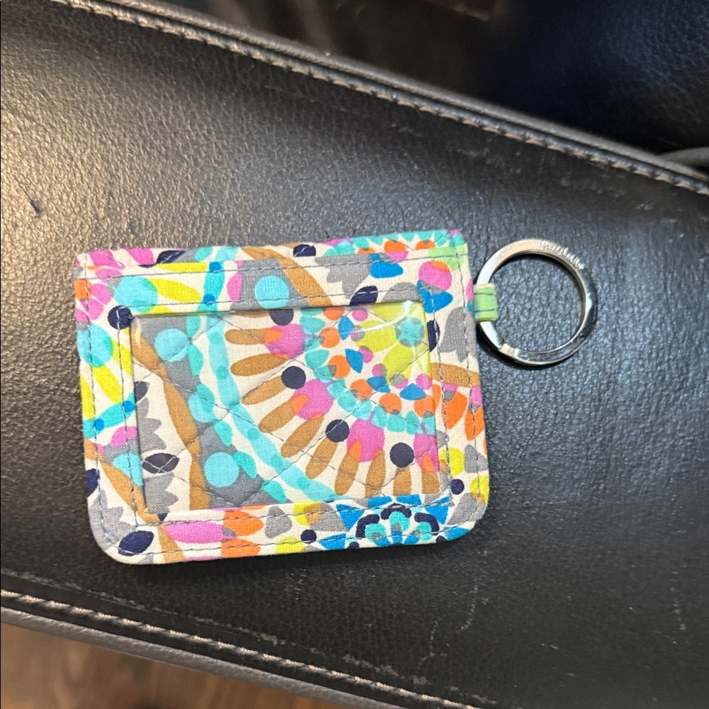 Colorful Patterned Keychain Wallet